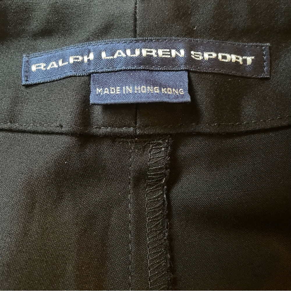 Ralph Lauren Sport Black Ankle Crop Pants Size 8 - Picture 6 of 9